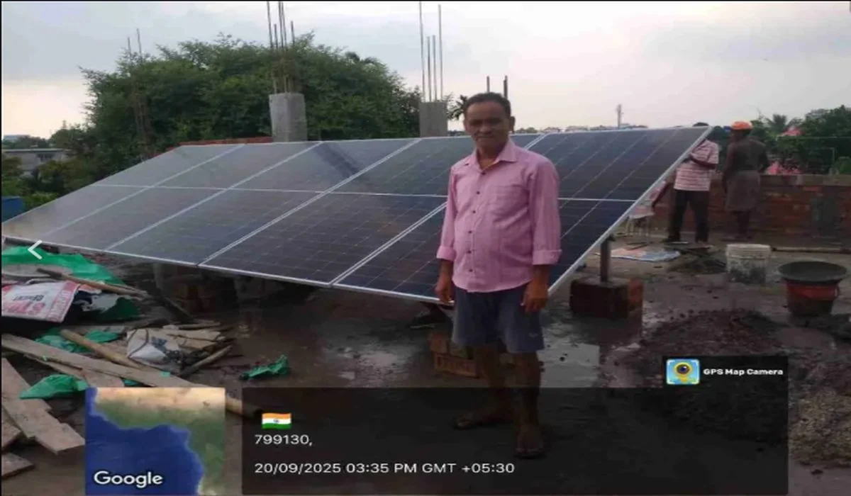 Residential rooftop installation Agartala